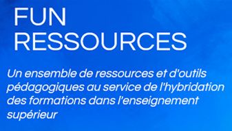 Titre fun ressources écrit sur fond bleu