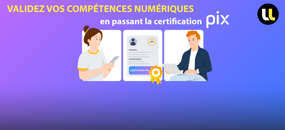 Illustration personnes qui ont passé la certification Pix