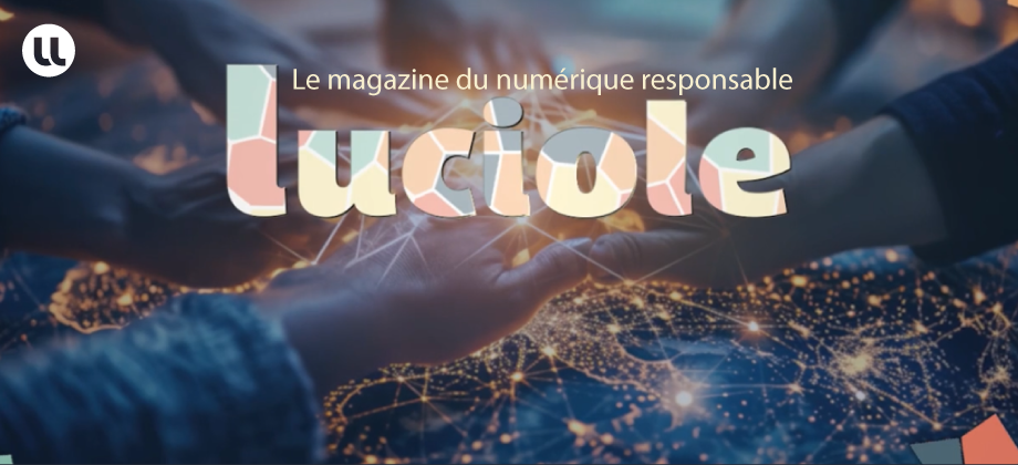 image de mains qui se rejoignent. Le nom du magazine LUCIOLE est inscrit sur l'image